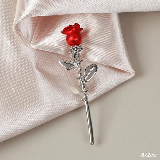 Брошь Роза 6 см / GM273-60 /уп 24/