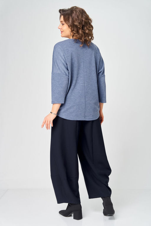 Джемпер Bliss 9500 стальной синий