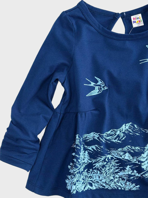 Футболка (лонгслив) UD 2267 синий - Mini maxi фото 3