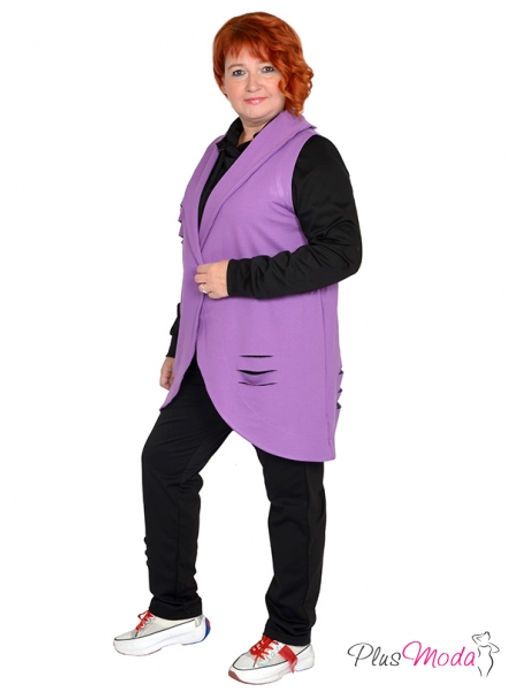 Жакет-дубленка Модель №1384 размеры 44-84 - Plusmoda фото 28