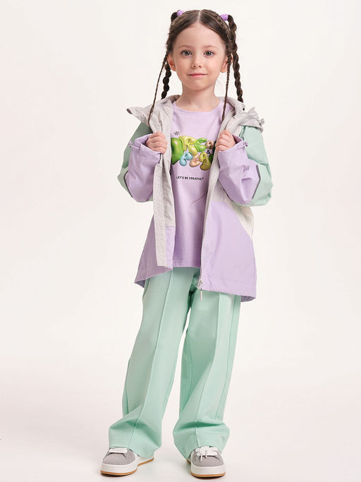 GZJN3369/5 Ветровка для девочек - Pelican фото 19