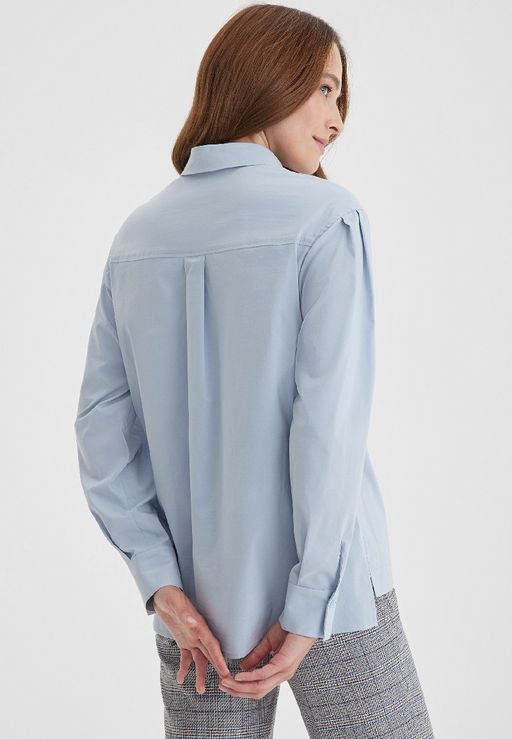 Блуза женская LA-311557-BL, 
голубой - Steinberg фото 4