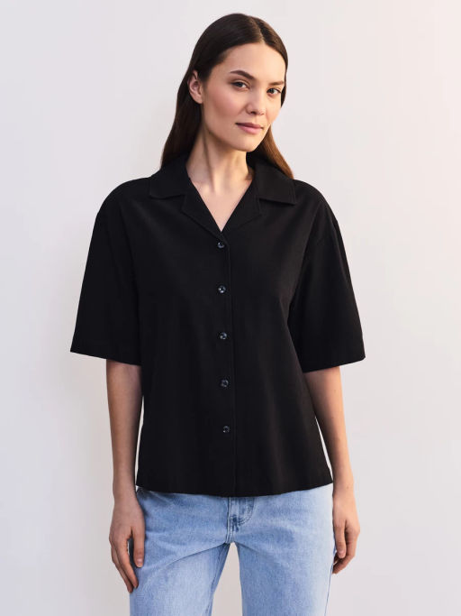 Блуза оверсайз из хлопка и вискозы ZR2605012010-50 / Zarina