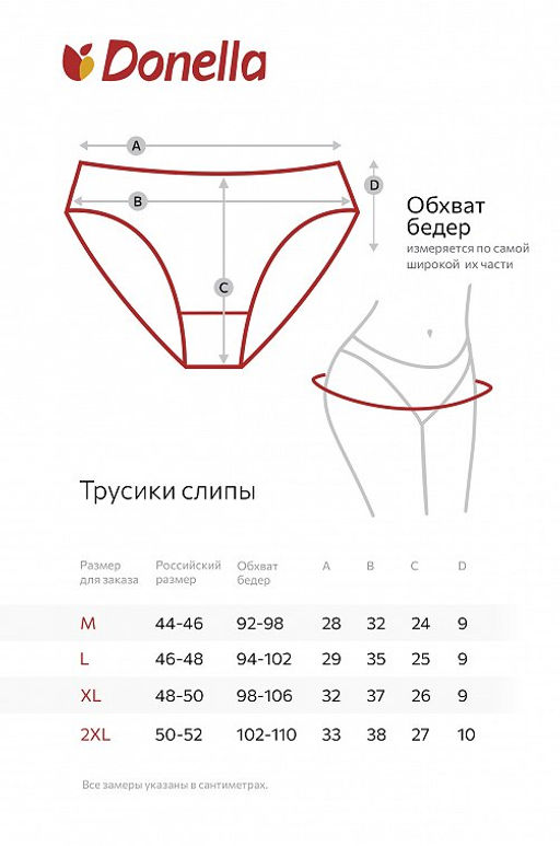 Женские трусы-слипы с кружевом Donella  фото 9