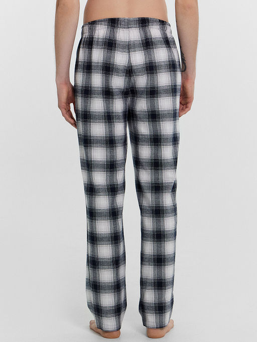 Брюки мужские в черно-белую клетку - Mark formelle фото 4