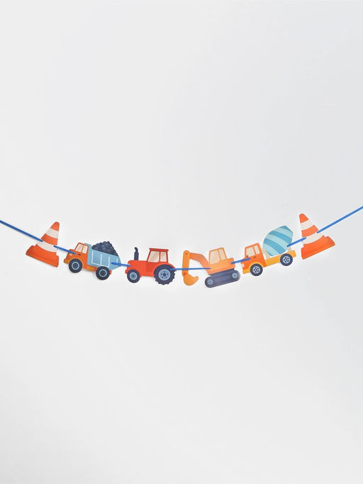 Гирлянда на ленте «С днем рождения», синяя