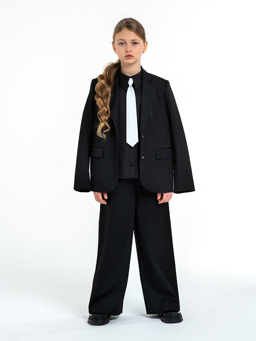 Школьная рубашка для девочек Mooriposh, модель 06221  фото 6