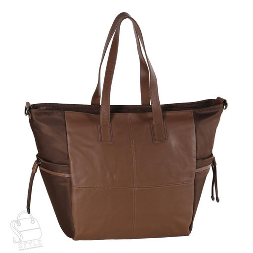 Сумка дорожная кожаная 9010M khaki Polina&Eiterou в Новосибирске