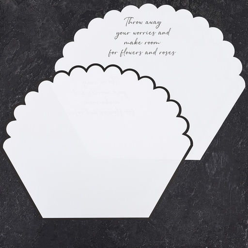 Цена за 10 шт. Пленка для цветов, фигурная, белая, 55х30х45 см - UPAK LAND фото 3