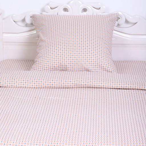 Постельное бельё 1,5сп Виши, цвет бежевый, 150х210см, 150х210см, 70х70 см, бязь, 120 г/м, хлопок 100% - Атра фото 2