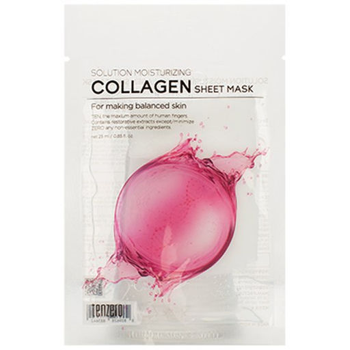 Маска тканевая с гидролизованным коллагеном TENZERO Solution Moisturizing Collagen Sheet Mask , 25ml