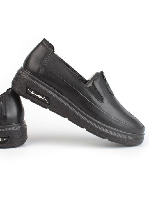 03-5316 BLACK Полуботинки женские (натуральная кожа)