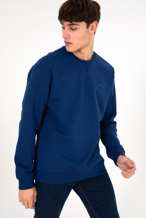 Мужской базовый свитшот цвета индиго Неожиданная скидка в корзине - U.s. polo assn фото 12