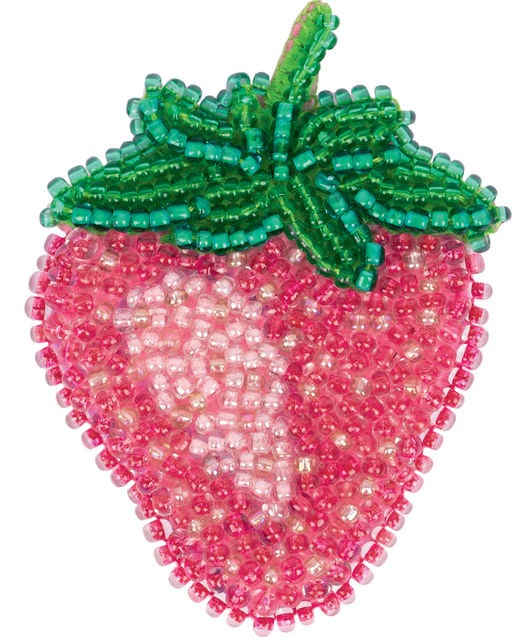 Klart набор для вышивания 10-020 Брошь. Клубника 4.5 х 6 см