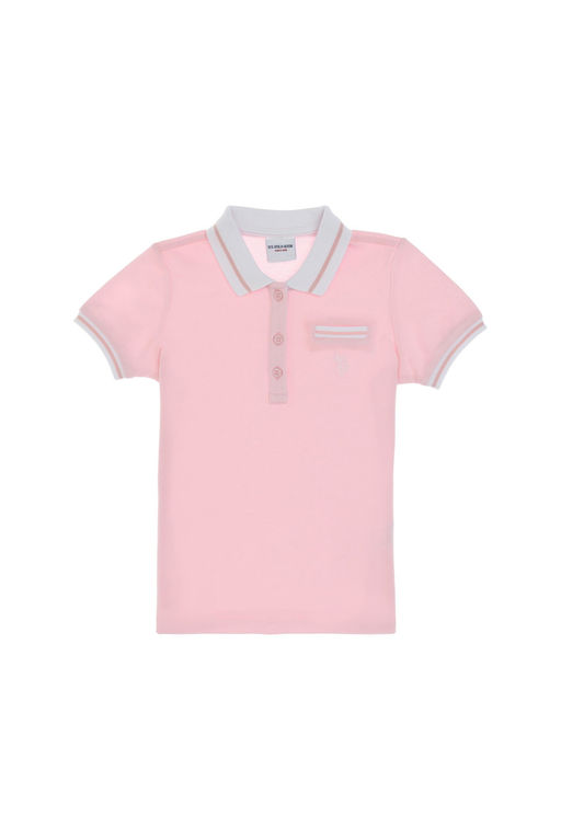 K_z _ocuk A__k Pembe Polo Yaka Ti__rt Sepette S_rpriz _ndirim