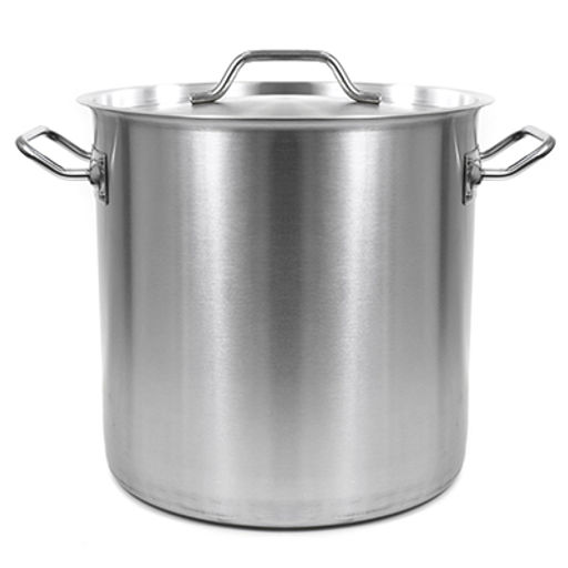 "Professional" Кастрюля из нержавеющей стали 30л, д34см, h33см, s1,2мм, металлическая крышка, тройное капсулированное дно s3мм, Appetite (Китай)