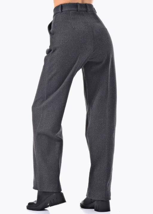 Теплые брюки из драпа c высокой посадкой - А+б коллекция фото 36