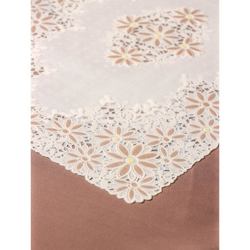 Цена за 12 шт. Салфетка ажурная для стола Лютики, 4530 см , цвет бежево-коричневый - Simaland фото 4