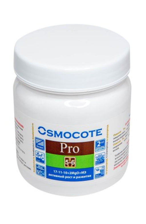 БТ Osmocote PRO 5-6 мес NPK 17-11-10+2MGO+ МЭ 500 гр
