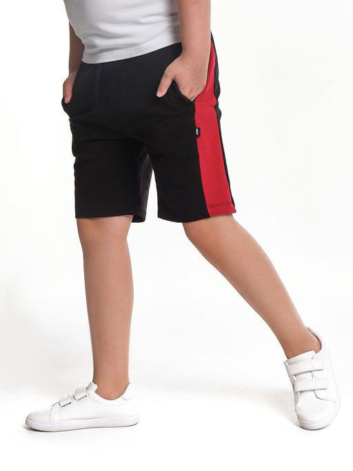 Шорты для мальчика 22-3458 черный | горчичный - Mini maxi фото 8