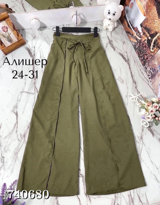 Женские летние брюки с разрезами 740680
