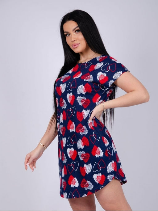 Туника "Душечка" сердце, трикотаж