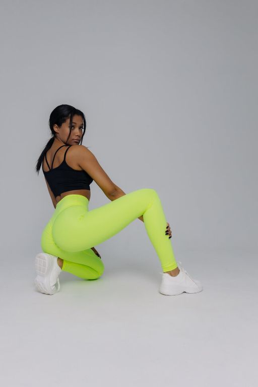 Лосины Scrunch Neon yellow - Forstrong фото 2