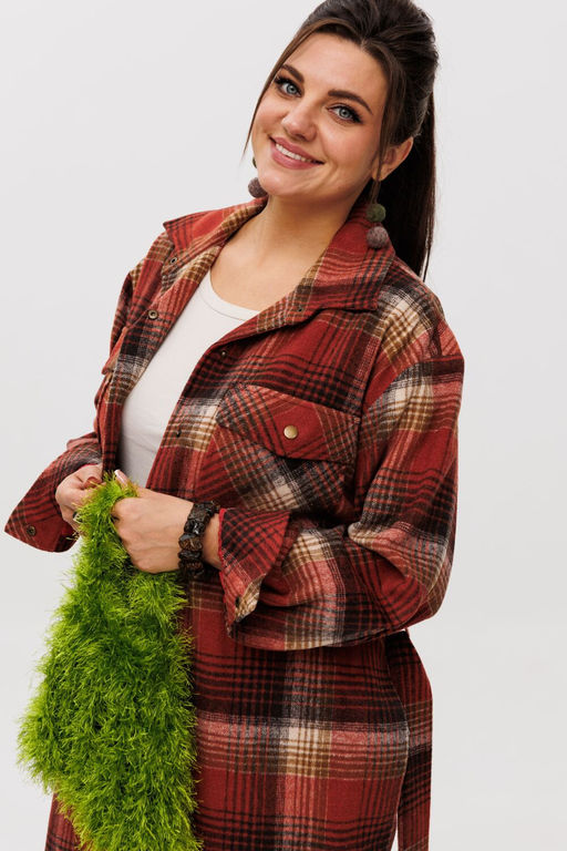 Пальто ANELLI 1338 мускатная тыква  фото 6