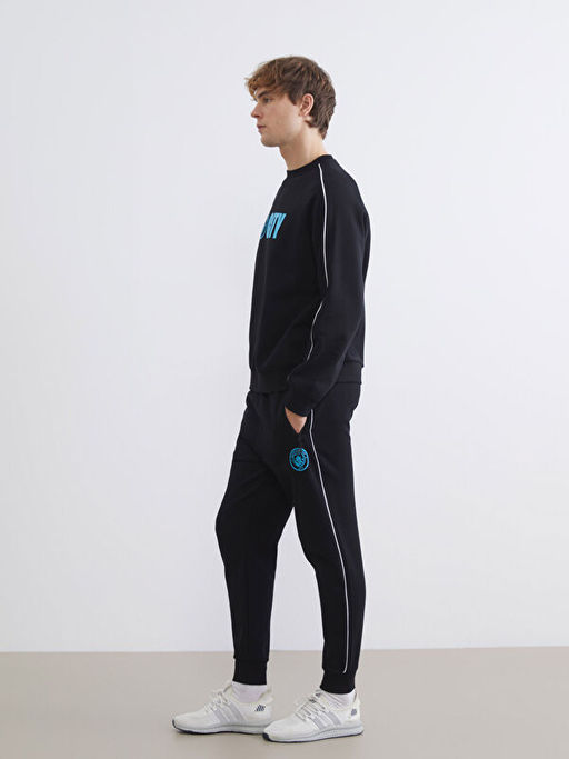 Bisiklet Yaka Manchester City Bask?l? Erkek Sweatshirt