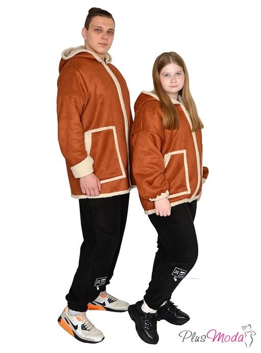 Дубленка-куртка Модель №1790 размеры 44-84 - Plusmoda фото 9