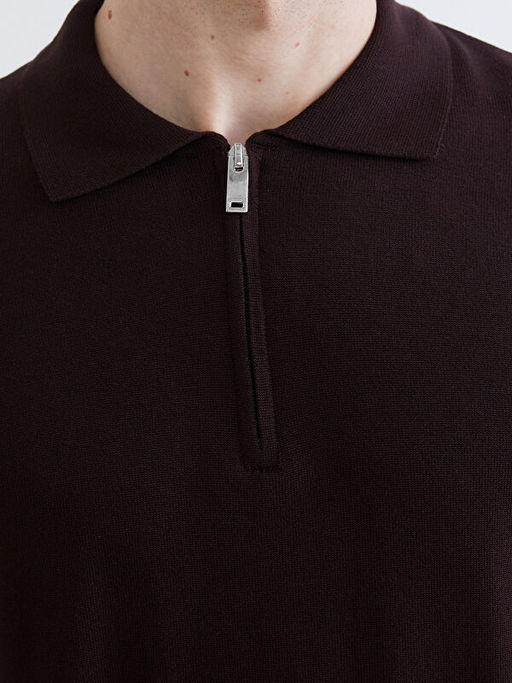 Polo Yaka Erkek Triko Kazak