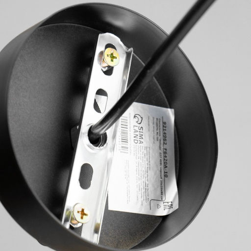 Светильник BayerLux «Элльда» Е27 40 Вт черный 25×25×80 см