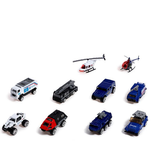 Машинка металлическая «Спецслужбы», набор 10 шт