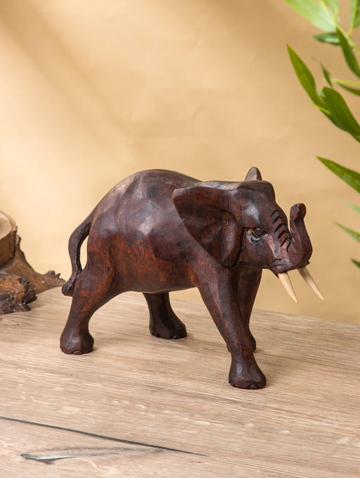 Сувенир «Слон», 24×11×16 см, дерево суар, тёмно-коричневый