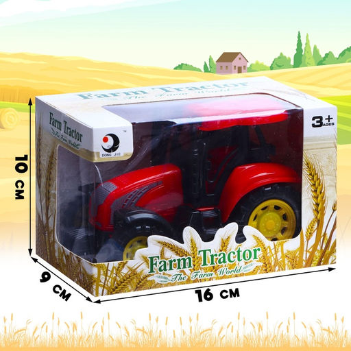 Трактор инерционный Сельскохозяйственный, цвет красный - Simaland фото 8
