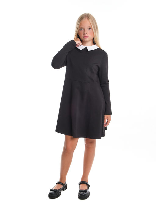 Школьное платье для девочки 22-7400 черный - Mini maxi фото 4