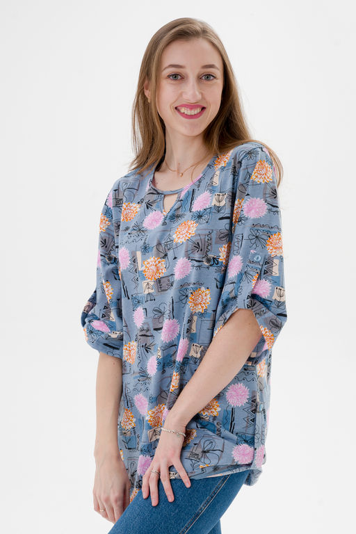 Туника женская из кулирки Полина астра - Амадэль фото 9