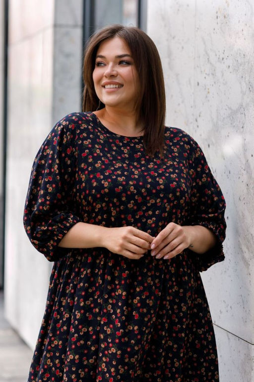 Платье Luxury Moda 1439 темно-синий