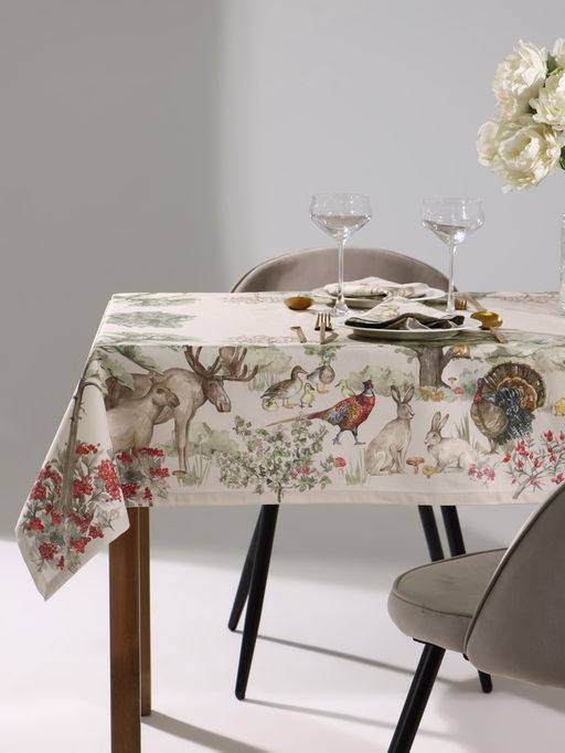 Набор кухонный «Этель» Forest landscape: скатерть 148×112±2 см с ГМВО, салфетка 40×40 см - 4 шт.