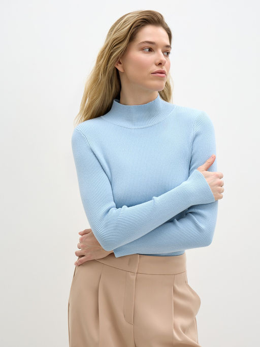 Conso/KTL 240731 - blue Водолазка женская  фото 2