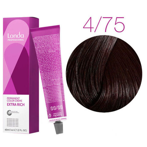 Стойкая краска 4/75 шатен коричнево-красный LondaColor - Londa professional фото 2