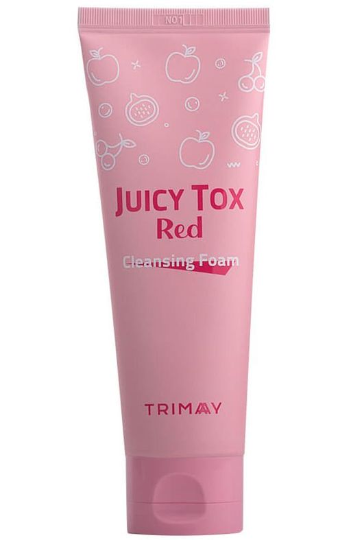 Trimay*Juicy Tox Red Cleansing Foam* Очищающая пенка на основе красного комплекса  фото 3