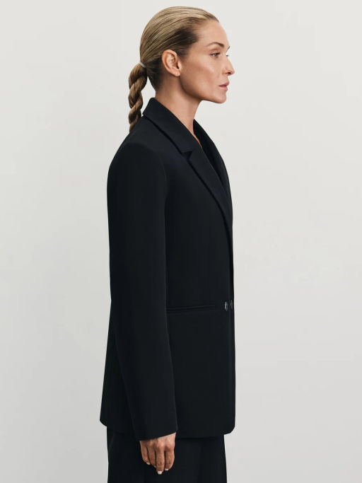 Двубортный жакет прямого кроя / Zarina  фото 4