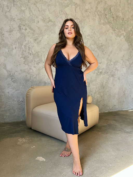 Сорочка Анжелика_709/темно-синий - Ihomelux фото 6