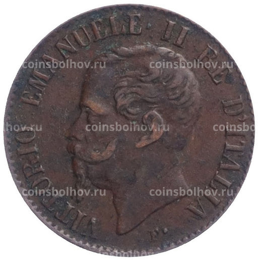 Монета 1 чентезимо 1867 года M Италия