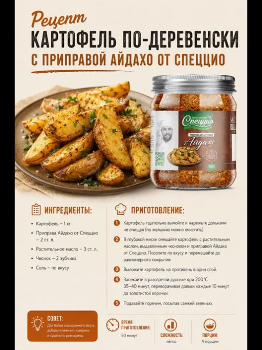 Приправа для картофеля Айдахо - Спеццио фото 5