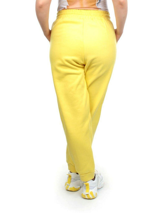 M053 YELLOW Брюки спортивные женские на флисе (100% хлопок) 7986 - Fashion фото 6
