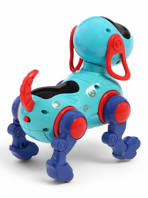 Робот-собака IQ DOG, световые и звуковые эффекты, русские песенки, работает от батареек, цвет голубой - IQ BOT фото 4