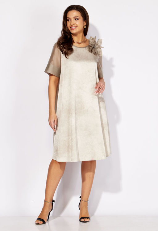 Платье ТАиЕР 1359 белый нефрит  фото 6