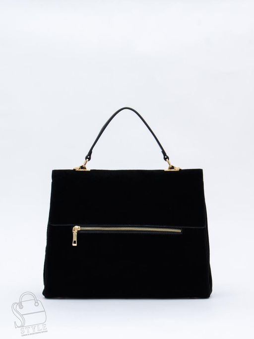 Сумка женская кожаная 1020L black Polina&Eiterou
